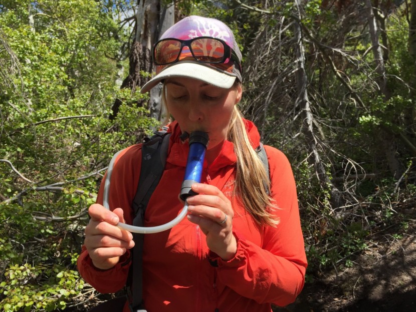 lifestraw flex - you can also use it at the end of your hydration hose, but we found...