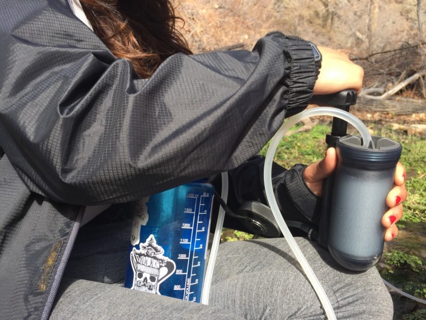 katadyn hiker pro - the katadyn hiker pro&#039;s handle can be awkward to hold because the...