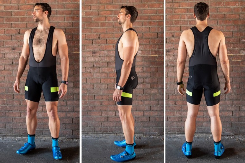 pearl izumi quest splice bib - the fella in the picture might appear awkward and uncomfortable, but...