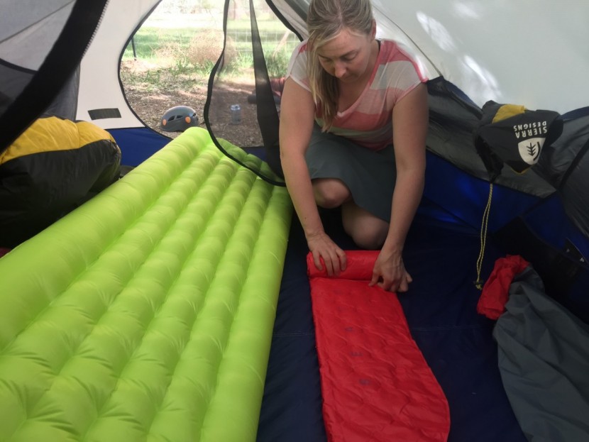 big agnes q-core slx petite - the q-core slx inflates to a huge, thick sleeping pad that takes up...