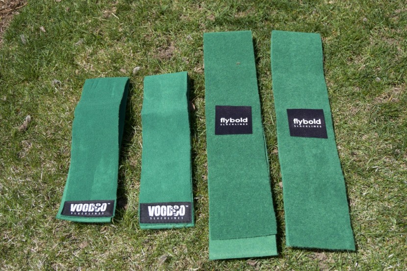 flybold slackline kit - the voodoo tree protectors are 40-inches long which is pretty...