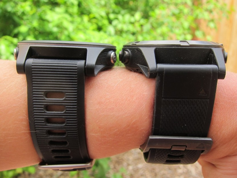 garmin fenix 5 - the forerunner 935 (left) compared to the fenix 5 (right). the 935...