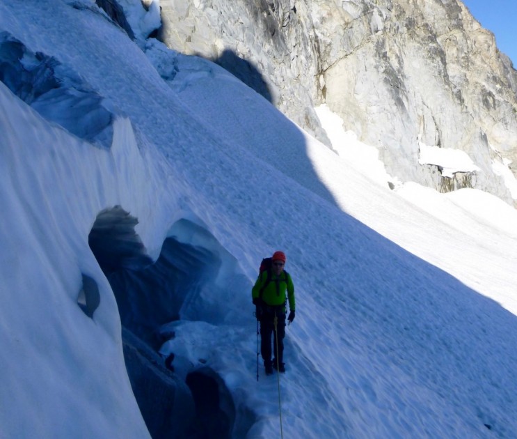 camp corsa nanotech - there is a small amount of a grip tape on the lower portion of the...