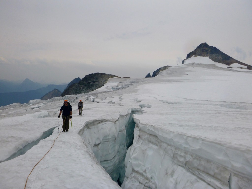 ice axe - self-arresting is important not only if you or a person on your rope...