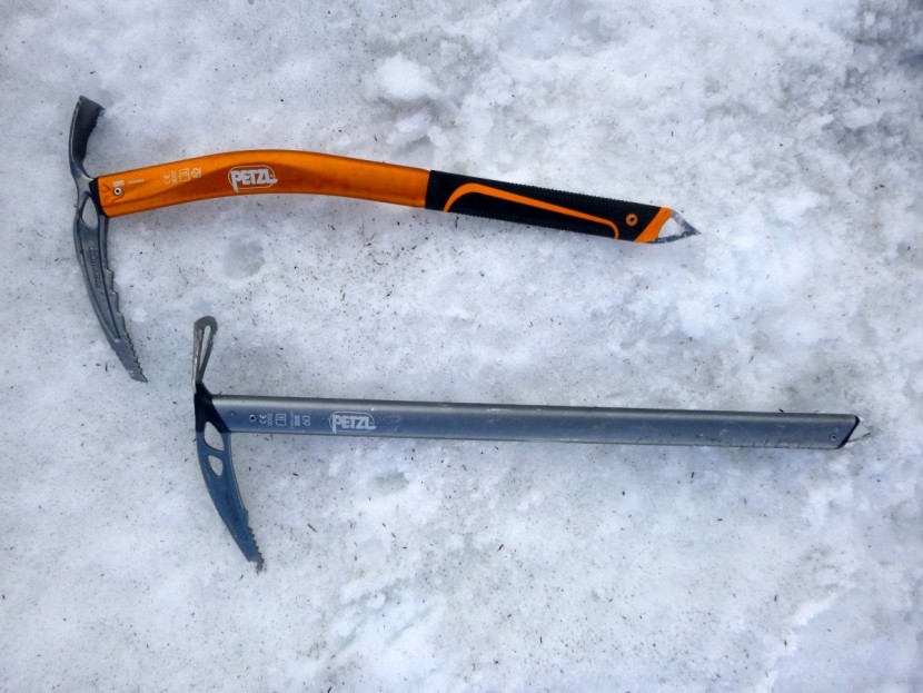 petzl summit evo - all of our testing team appreciated the curved shaft of the summit...