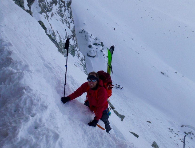 petzl ride - this axe is geared toward adding security while ascending steeper...