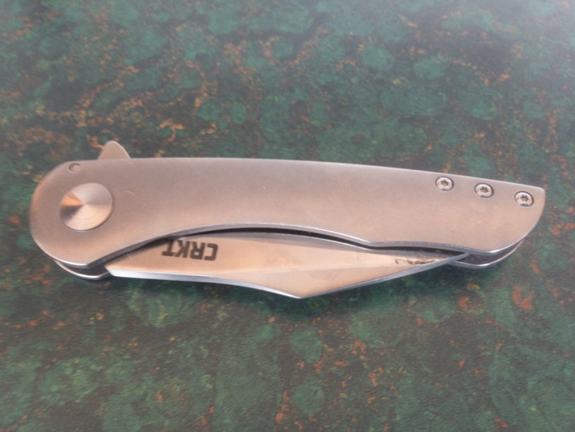 crkt jettison - the crkt jettison, here showing the relative size of the handle and...