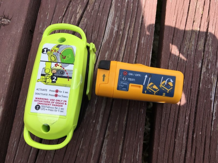 ocean signal rescueme plb1 - the ocean signal (right) and acr resqlink (left) both have...