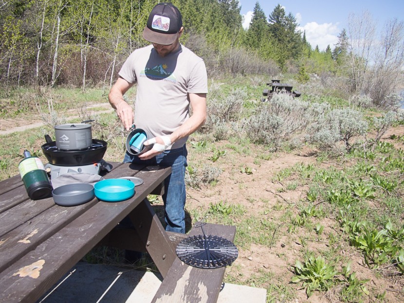 sea to summit alpha 2.2 - in a car camping setting the sea to summit set is a little...