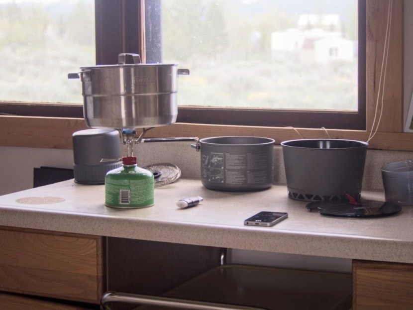 stanley adventure base camp - testing the boil time of the stanley adventure series main pot in a...