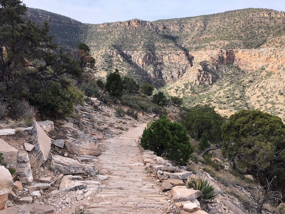 trail running shoes womens - here we tackle a steep stone pathway that later transitions in hot...