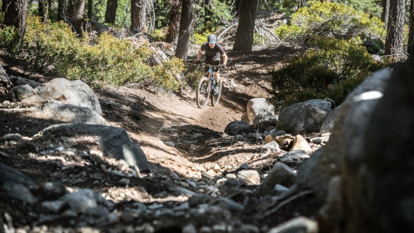 ibis ripmo gx 2018 - climbing traction is exceptional thanks to a solid pedal platform...