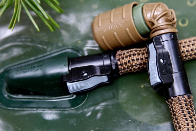 hydration bladder - the release clips on the source tactical hydration bladder makes it...