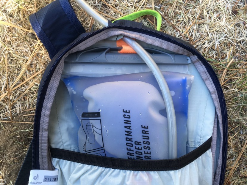 deuter gravity pitch 12 - hydration features include a pocket, velcro tab for holding the...