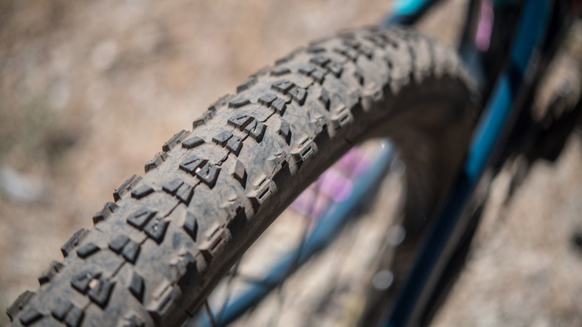 climbing traction would improve with a better rear tire.