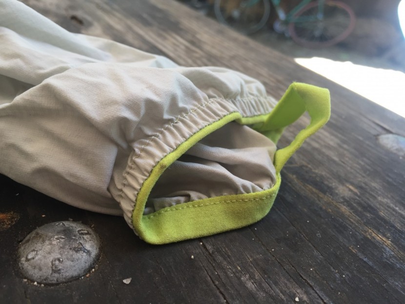 outdoor research tantrum ii for women - these little thumb loops are useful, but not our favorite feature.