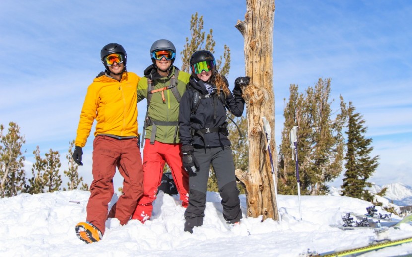 ski goggles - happy testers!