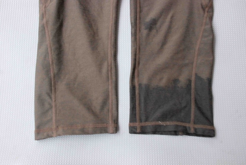 ododos high-waist out pocket capri - not only is this pair not very breathable, but the color shows sweat...