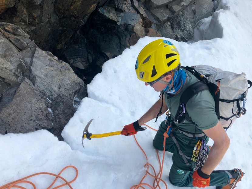 ice axe - as climbers and mountaineers, we use the adze of an ice axe for...