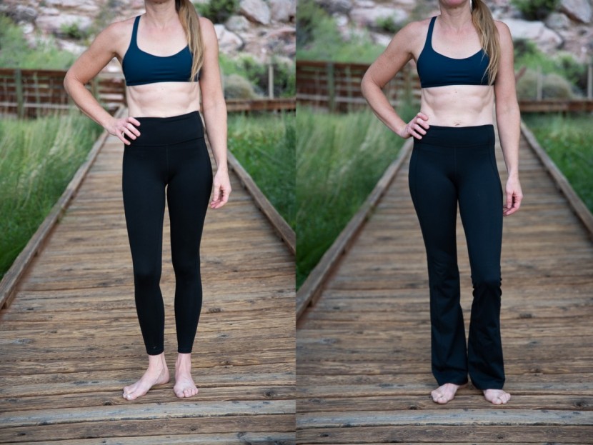 yoga pants - we prefer to wear skin-hugging leggings to most yoga and movement...
