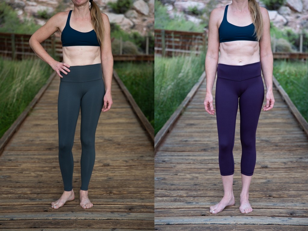 Women's Power Flex Yoga Pants Capris Printed Workout Leggings for