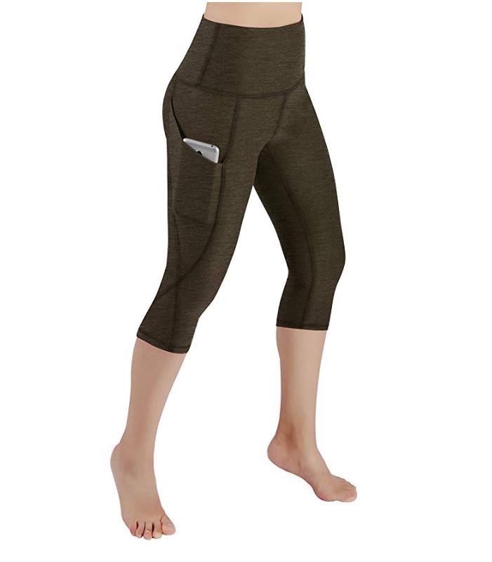 ODODOS High Waist Pocket Yoga Pants (Tummy Control) Small
