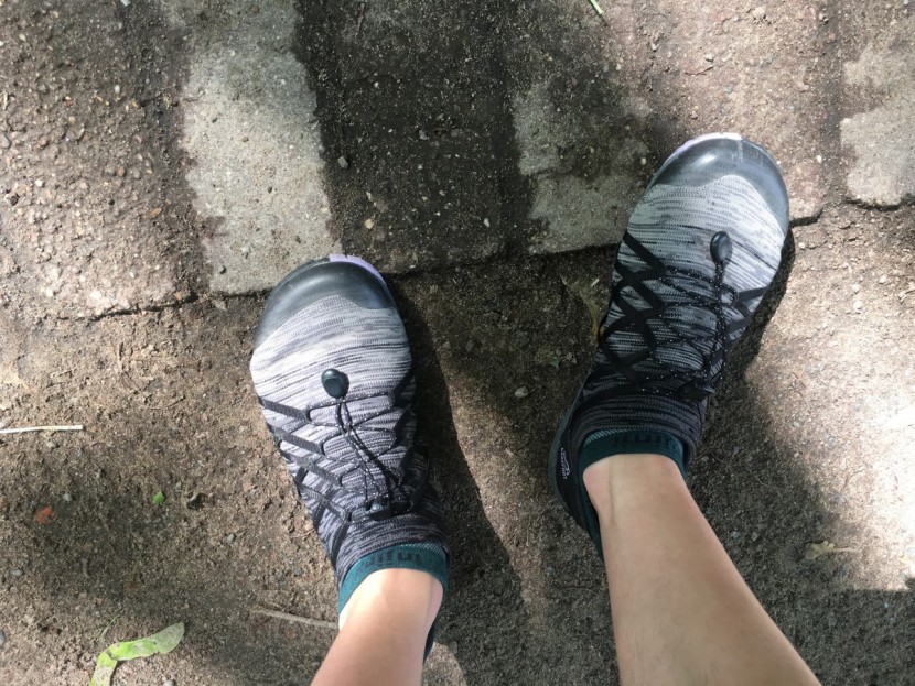 merrell trail glove 4 knit - the knit uppers are highly breathable and also keep water out...