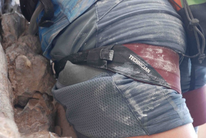 black diamond technician for women - the padding on the leg loops only covers the rear of our legs, so...