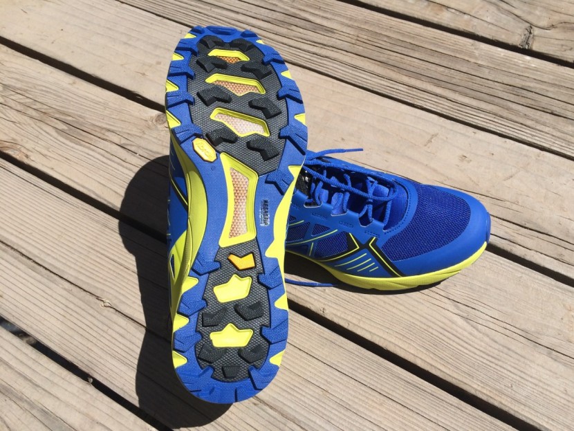 scarpa spin - the vibram megagrip outsole on the spin has well spaced, deep lugs...