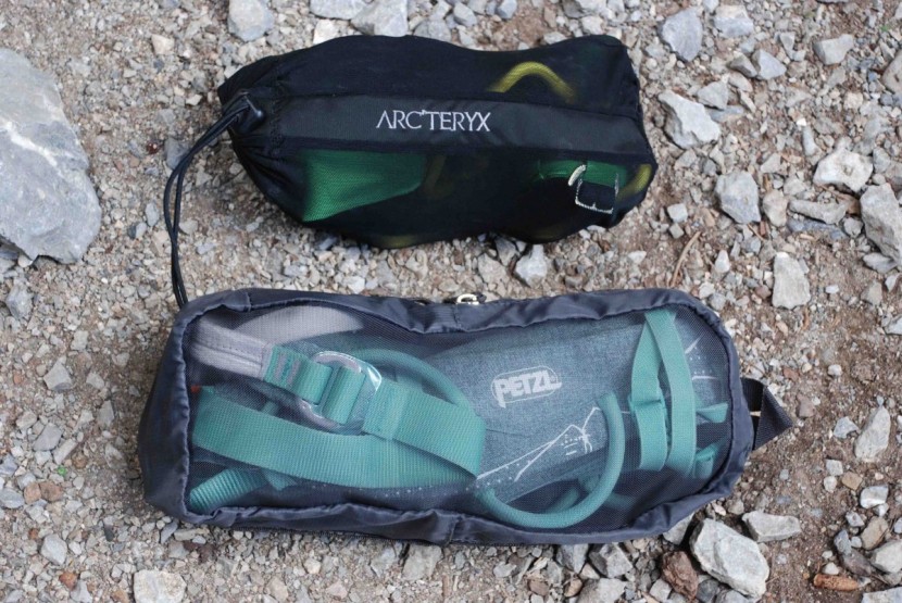 arc'teryx fl-355 for women - it does pack down small! this is our go-to harness for trips where...