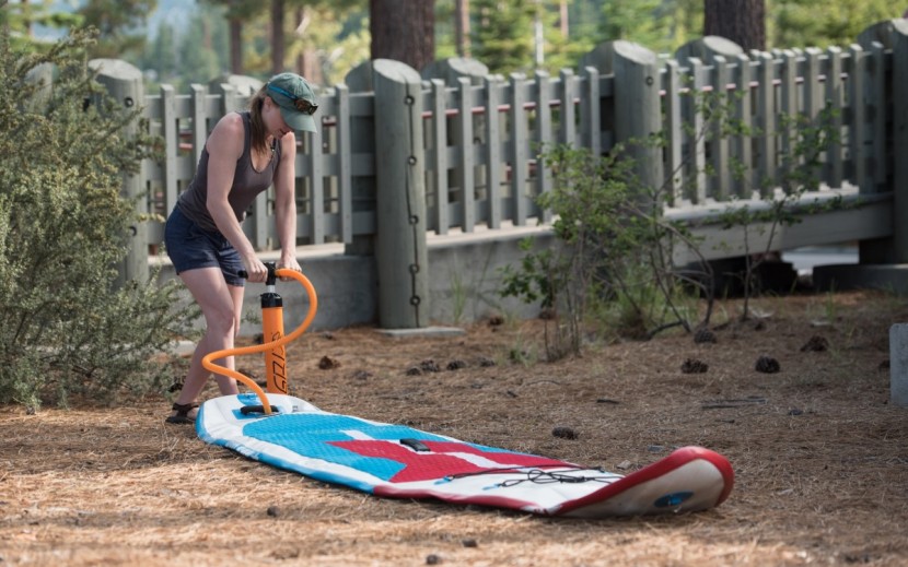 bic sport 11 wing air evo - the board&#039;s lower volume made for faster than average inflation times.