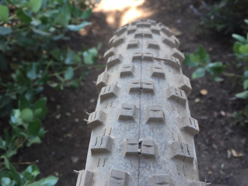 schwalbe nobby nic addix - here you can see the very rounded profile of the tire and the...