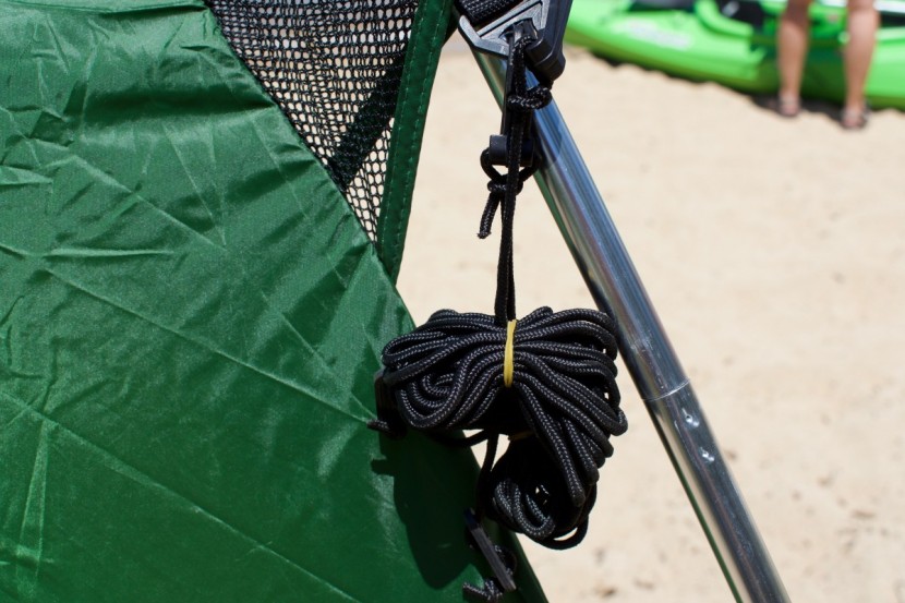 pahaque cottonwood lt - guy-lines at either corner of the shelter help keep the shelter...