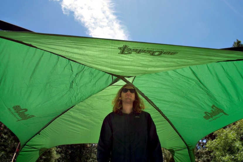 pahaque cottonwood lt - eight feet of clearance under the peak at this tent's center.