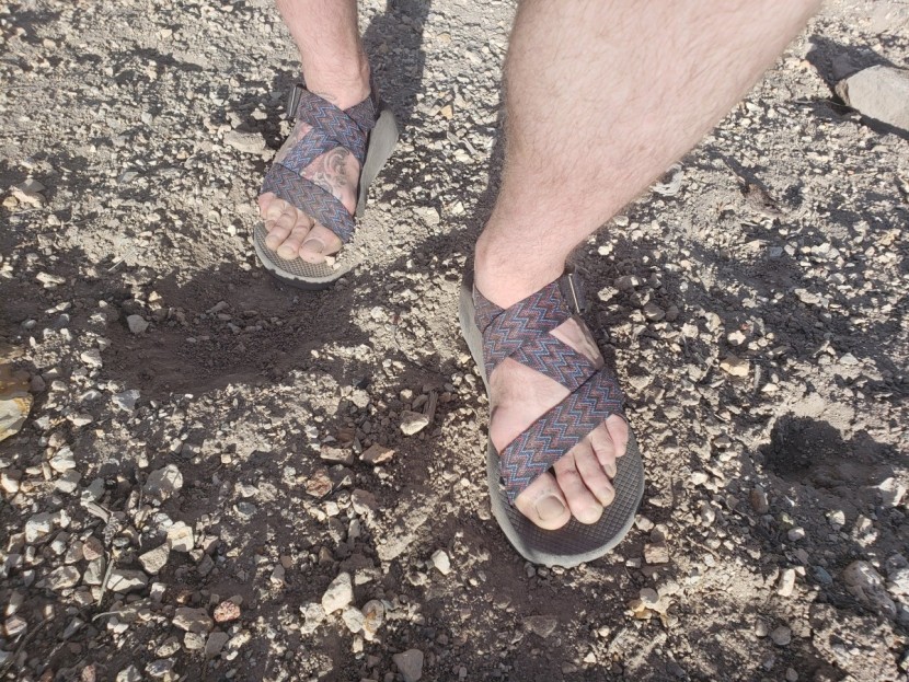 chaco mega z/cloud - even on loose, dusty hillsides, the mega z/cloud is able to dig in...