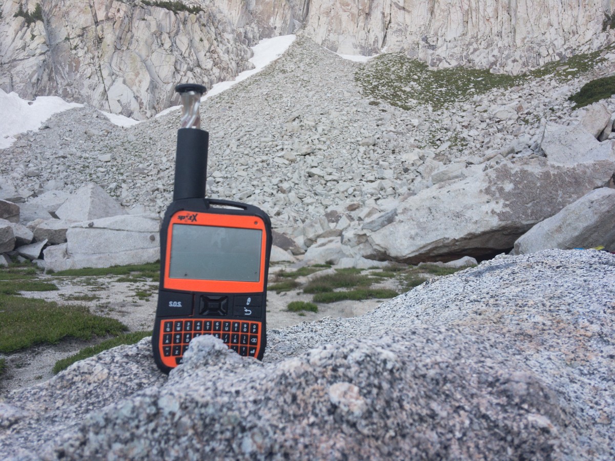 SPOT X Review (The SPOT in use with its unraveling antenna in Utah's Lone Peak Cirque.)