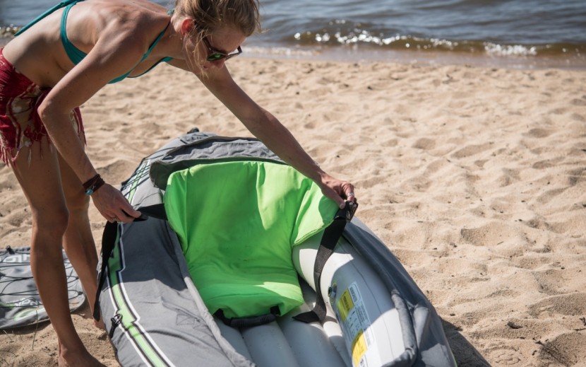 sevylor quikpak k5 - the backpack design of the sevylor quickpak k5 folds into a seat -...