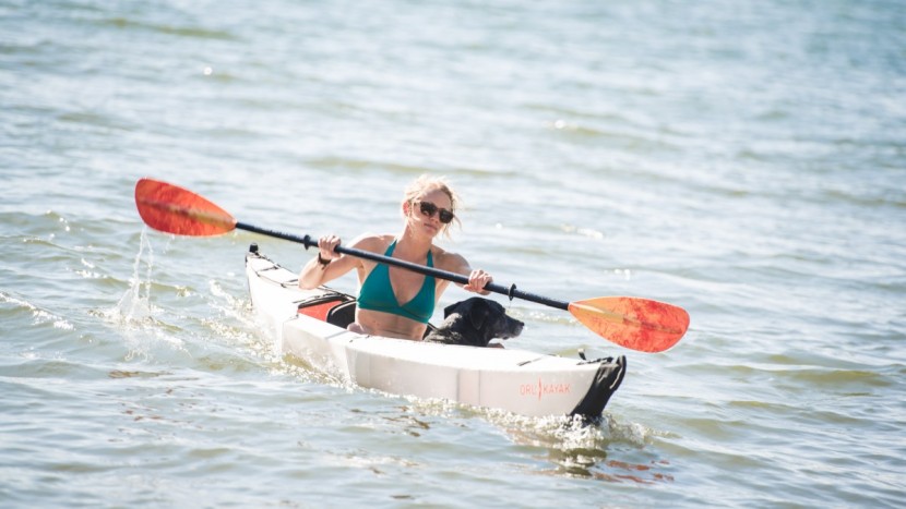 inflatable kayak - the oru handles much like a hardshell kayak with its rigid...