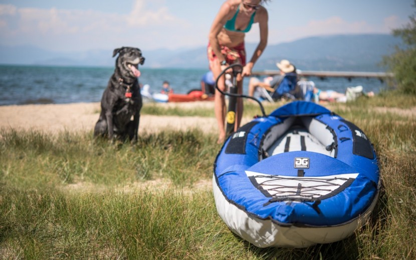 aquaglide columbia xp tandem xl - with just three (albeit large) chambers to fill, this "tandem" was...