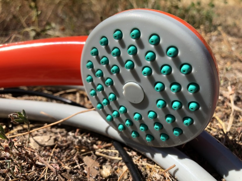 camping shower - the ivation boasts a long-lasting battery and a wide showerhead.