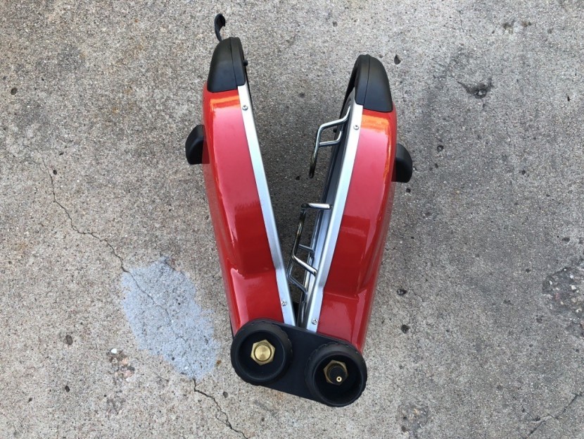 coleman fold n go - if you don't pay attention when folding this stove up, it gets stuck...