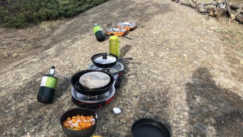 camping stove - a couple of foldable two-burners is a great way to bring a lot of...