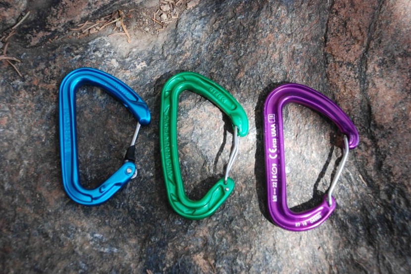 petzl ange l - the ange (left) is a hair smaller than the helium (middle) or photon...