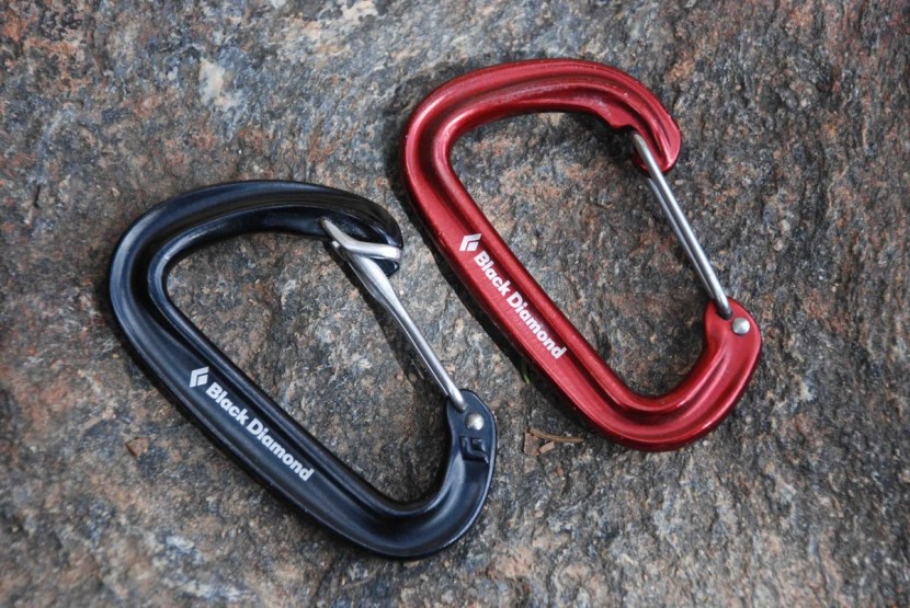 carabiner - the black diamond oz (left) is similar in shape and size to the...