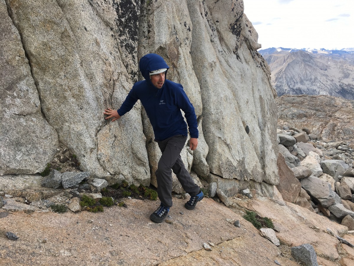 Arc'teryx Gamma LT Hoody Review (This jacket is stretchy and mobile, great attributes for scrambling around in the mountains.)