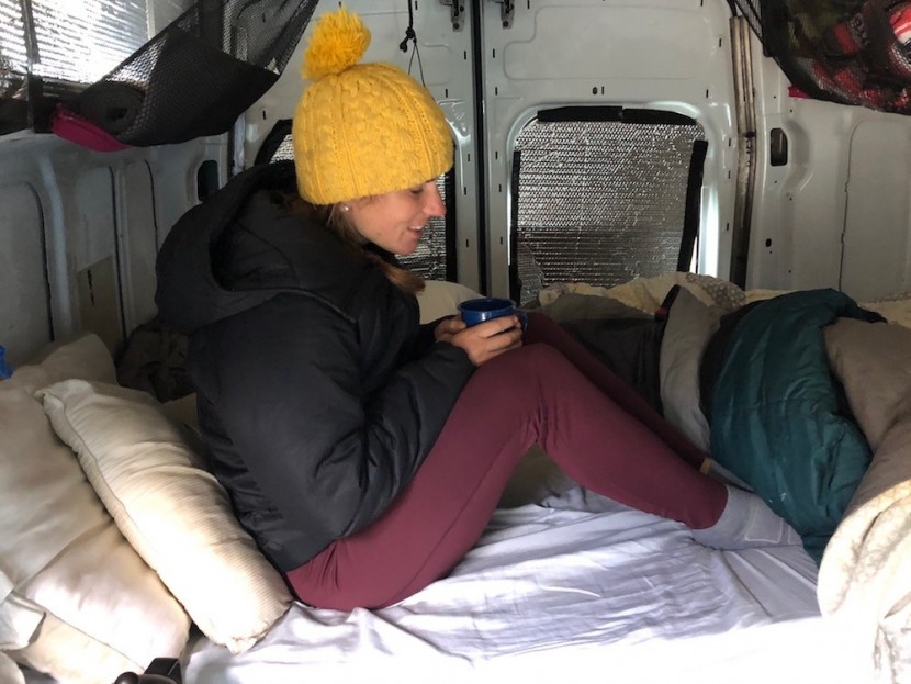 black diamond stance for women - snuggle up with some tea while car camping in this comfy coat...or...