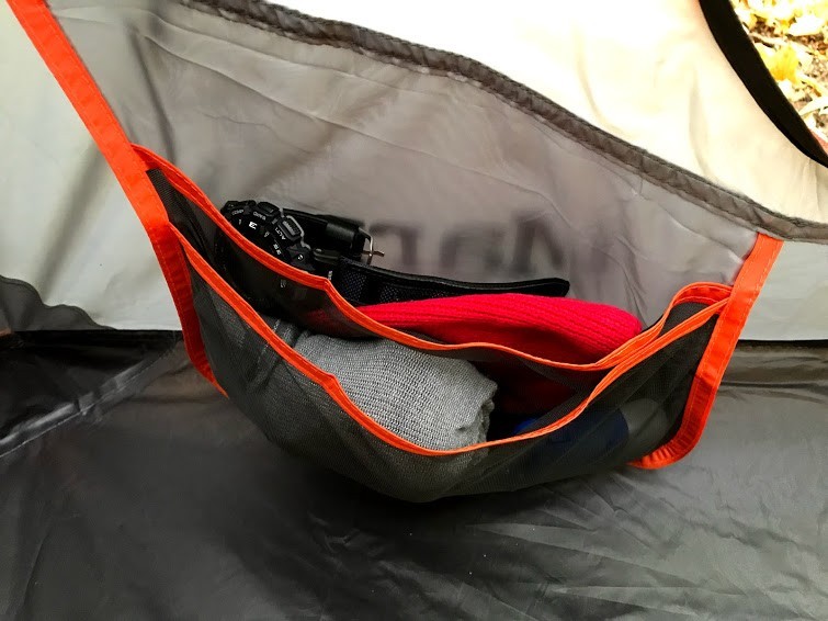 marmot limelight 2 - the split storage pockets aren't very wide, but you can still fit a...