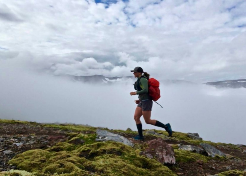 patagonia micro puff hoody for women - here we tackle a fast-packing adventure in a remote area of iceland...