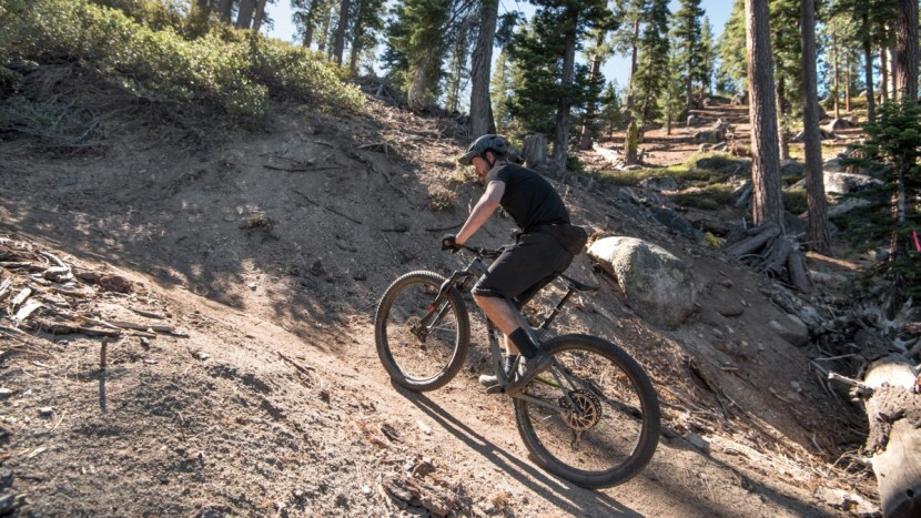 trek stache 9.7 - the big wheels take some time to get up to speed.