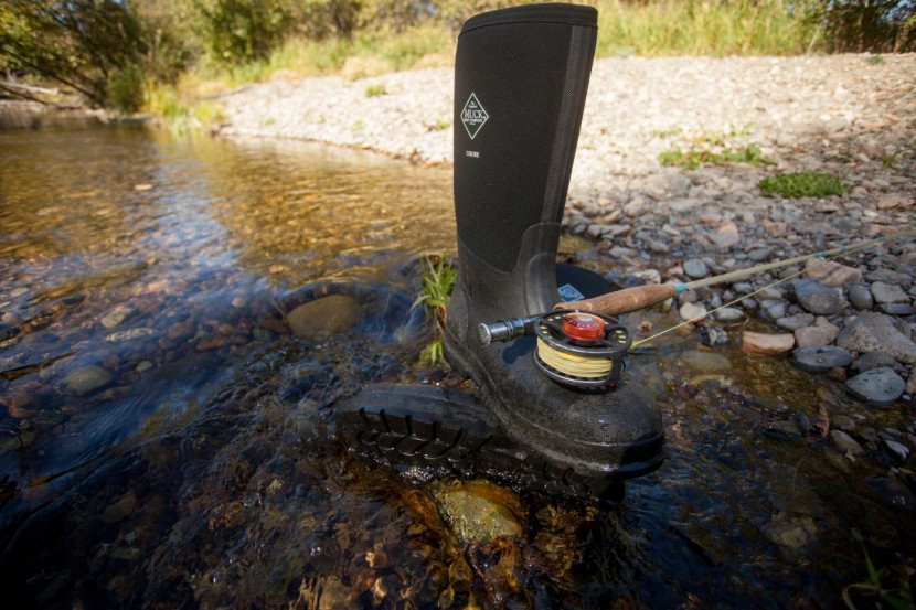the original muck boot company chore hi - the chore boots were warm enough to let us do some fall fly fishing...